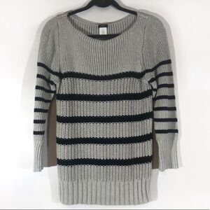 J crew striped knit sweater top size medium